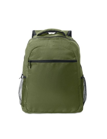 Sac à dos  personnalisé pour ordinateur 15" PUTER / TOPPER Matières : PET recyclé Couleurs : vert armée livraison express 24h 48