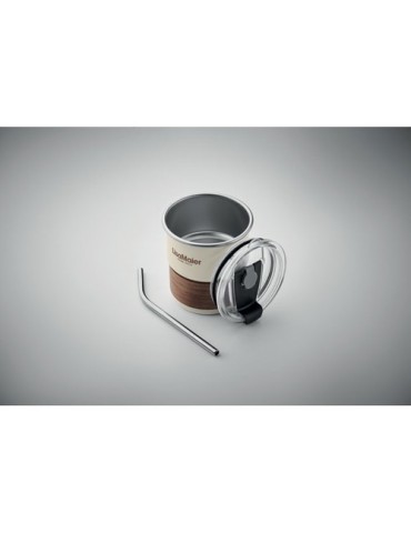Gobelet publicitaire simple paroi 260 ml MATE Couleurs : beige Matières : acier inoxydable recyclé cadeau client original