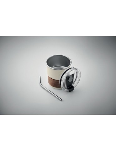 Gobelet publicitaire simple paroi 260 ml MATE Couleurs : beige Matières : acier inoxydable recyclé cadeau entreprise pas cher