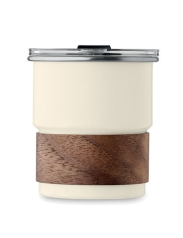 Gobelet publicitaire simple paroi 260 ml MATE Couleurs : beige Matières : acier inoxydable recyclé marquage laser ultra précis