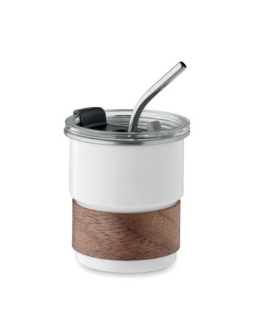 Gobelet publicitaire simple paroi 260 ml MATE Couleurs : blanc Matières : acier inoxydable recyclé goodies publicitaire événemen