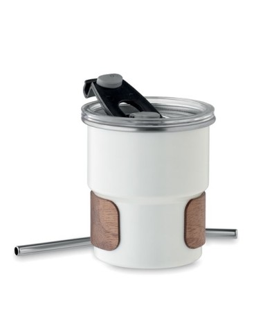 Gobelet publicitaire simple paroi 260 ml MATE Couleurs : blanc Matières : acier inoxydable recyclé livraison express 24h 48h