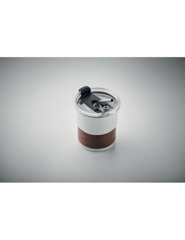 Gobelet publicitaire simple paroi 260 ml MATE Couleurs : blanc Matières : acier inoxydable recyclé impression logo haute qualité