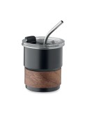 Gobelet publicitaire simple paroi 260 ml MATE Couleurs : noir Matières : acier inoxydable recyclé personnalisable avec votre log