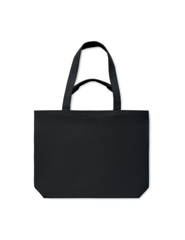 Sac de plage  en toile 320 gr/m² MALDI BEACH Matières : coton recyclé Couleurs : noir cadeau client original