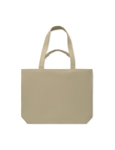 Sac de plage  en toile 320 gr/m² MALDI BEACH Matières : coton recyclé Couleurs : kaki goodies entreprise design