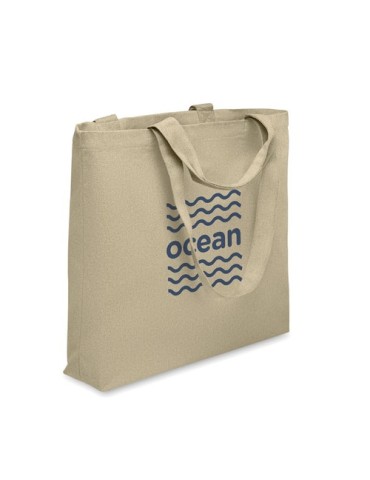 Sac de plage  en toile 320 gr/m² MALDI BEACH Matières : coton recyclé Couleurs : kaki personnalisation sur mesure