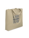 Sac de plage  en toile 320 gr/m² MALDI BEACH Matières : coton recyclé Couleurs : kaki personnalisation sur mesure