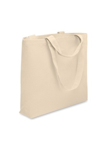 Sac de plage  en toile 320 gr/m² MALDI BEACH Matières : coton recyclé Couleurs : beige impression haute définition