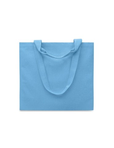 Sac de plage  en toile 320 gr/m² MALDI BEACH Matières : coton recyclé Couleurs : turquoise livraison express 24h 48h