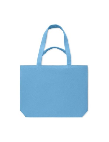 Sac de plage  en toile 320 gr/m² MALDI BEACH Matières : coton recyclé Couleurs : turquoise objet publicitaire robuste