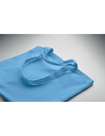 Sac de plage  en toile 320 gr/m² MALDI BEACH Matières : coton recyclé Couleurs : turquoise goodies personnalisé en stock