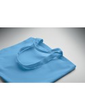 Sac de plage  en toile 320 gr/m² MALDI BEACH Matières : coton recyclé Couleurs : turquoise goodies personnalisé en stock