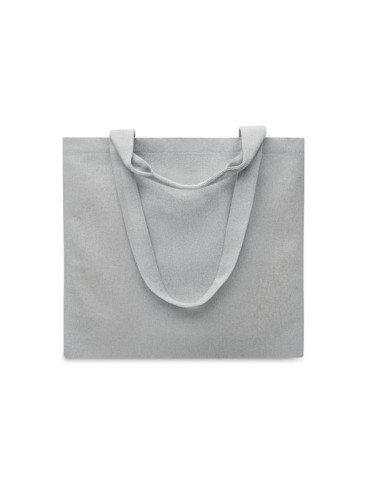 Sac de plage  en toile 320 gr/m² MALDI BEACH Matières : coton recyclé Couleurs : gris marquage laser ultra précis