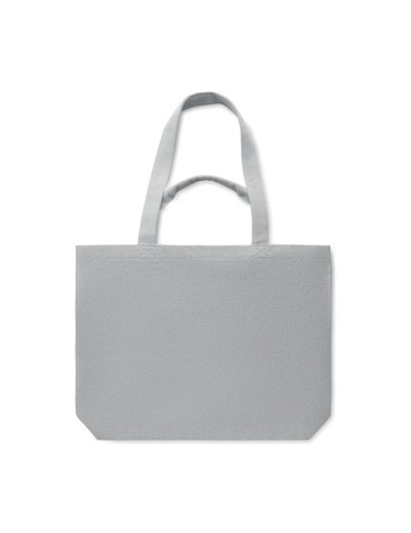 Sac de plage  en toile 320 gr/m² MALDI BEACH Matières : coton recyclé Couleurs : gris accessoire événementiel unique