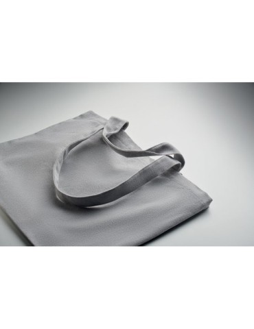 Sac de plage  en toile 320 gr/m² MALDI BEACH Matières : coton recyclé Couleurs : gris marquage couleur éclatante