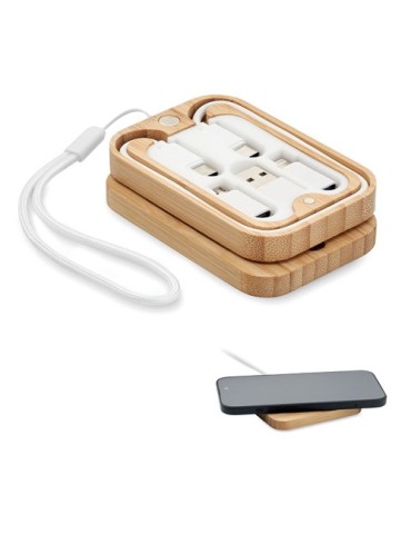 Chargeur sans fil 15W bambou CHARGOO