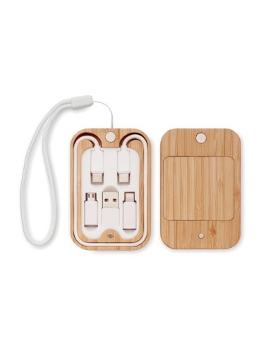 Chargeur sans fil  15W en bambou CHARGOO Matières : bambou Couleurs : bois marquage laser ultra précis