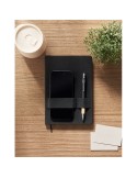 Carnet A5 RPET  avec stylo NOTA Matières : papier recyclé Couleurs : noir impression haute définition