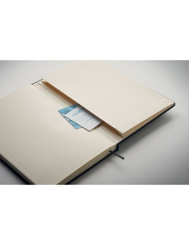 Carnet A5 RPET  avec stylo NOTA Matières : papier recyclé Couleurs : noir marquage laser ultra précis