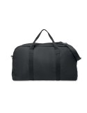 Sac de voyage publicitaire 450 gr/m² en couleur DUFFAS Matières : coton recyclé Couleurs : noir cadeau collaborateur premium