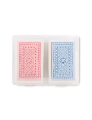 Set de cartes à jouer publicitaire personnalisées PLAYCARD Matières : papier Couleurs : transparent 2