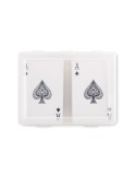 Set de cartes à jouer publicitaire personnalisées PLAYCARD Matières : papier Couleurs : transparent cadeau entreprise pas cher