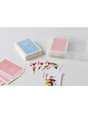 Set de cartes à jouer publicitaire personnalisées PLAYCARD Matières : papier Couleurs : transparent objet promotionnel éco-respo
