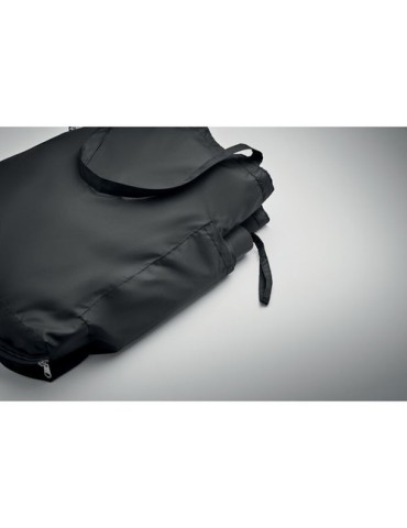 Parapluie 21'' personnalisé et Tote bag  SEATTLE Matières : métal Couleurs : noir objet promotionnel éco-responsable