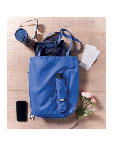 Parapluie 21'' personnalisé et Tote bag  SEATTLE Matières : métal Couleurs : bleu royal impression logo haute qualité