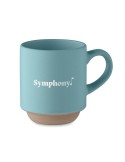 Mug en céramique publicitaire 170 ml - CERACK Matières : grès Couleurs : bleu pétrole personnalisable avec votre logo