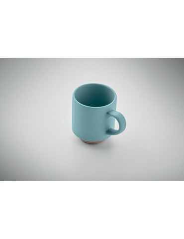 Mug en céramique publicitaire 170 ml - CERACK Matières : grès Couleurs : bleu pétrole impression haute définition