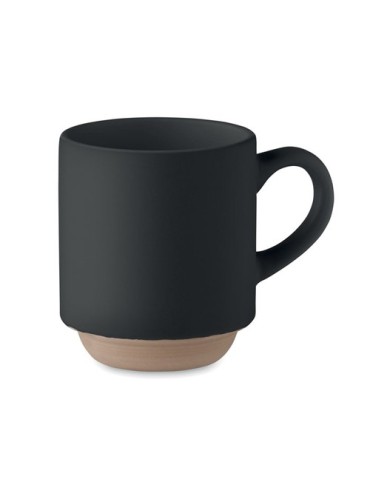 Mug en céramique publicitaire 170 ml - CERACK Matières : grès Couleurs : noir cadeau entreprise pas cher