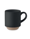Mug en céramique publicitaire 170 ml - CERACK Matières : grès Couleurs : noir cadeau entreprise pas cher
