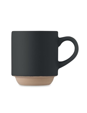 Mug en céramique publicitaire 170 ml - CERACK Matières : grès Couleurs : noir livraison express 24h 48h