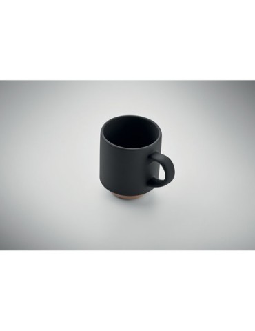 Mug en céramique publicitaire 170 ml - CERACK Matières : grès Couleurs : noir objet promo petit budget