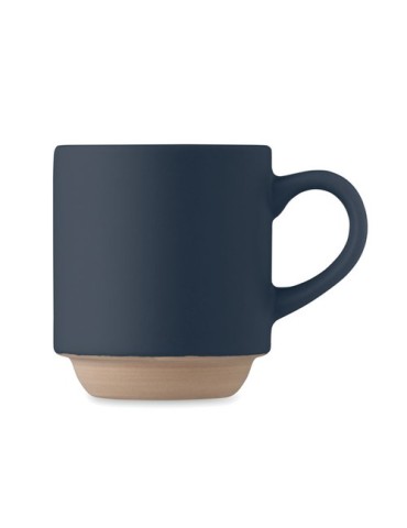 Mug en céramique publicitaire 170 ml - CERACK Matières : grès Couleurs : bleu marine objet promotionnel éco-responsable