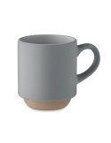 Mug en céramique publicitaire 170 ml - CERACK Matières : grès Couleurs : gris impression haute définition