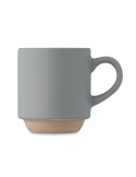 Mug en céramique publicitaire 170 ml - CERACK Matières : grès Couleurs : gris marquage laser ultra précis