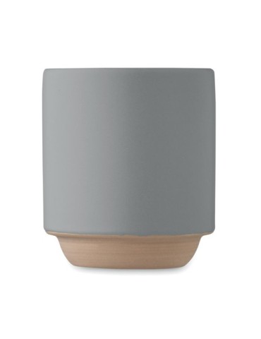 Mug en céramique publicitaire 170 ml - CERACK Matières : grès Couleurs : gris objet publicitaire robuste