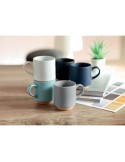 Mug en céramique publicitaire 170 ml - CERACK Matières : grès Couleurs : gris marquage couleur éclatante