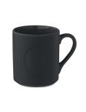 Tasse céramique striée 340 ml personnalisée RIBMUG Matières : céramique Couleurs : noir