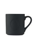 Tasse céramique striée 340 ml personnalisée RIBMUG Matières : céramique Couleurs : noir cadeau client original