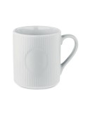 Tasse céramique striée 340 ml personnalisée RIBMUG Matières : céramique Couleurs : blanc cadeau entreprise pas cher