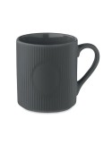 Tasse céramique striée 340 ml personnalisée RIBMUG Matières : céramique Couleurs : pierre personnalisable avec votre logo