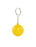 Porte-clés boule en PU personnalisé CIRKELY Matières : PU Couleurs : jaune