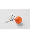 Porte-clés boule en PU personnalisé CIRKELY Matières : PU Couleurs : orange personnalisation rapide en France