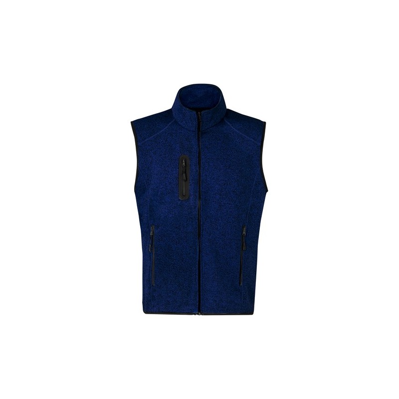 Gilet Personnalisé Bicolore Confortable et Stylé Anderson pas cher Matières : polaire Taille textile : L Couleurs : bleu marine 