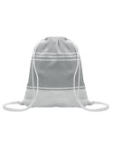Fouta  et sac assorti personnalisé HAMMA Matières : coton Couleurs : gris personnalisation rapide en France