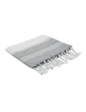 Fouta  et sac assorti personnalisé HAMMA Matières : coton Couleurs : gris cadeau affaires élégant